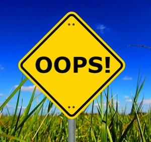 image of "oops" sign