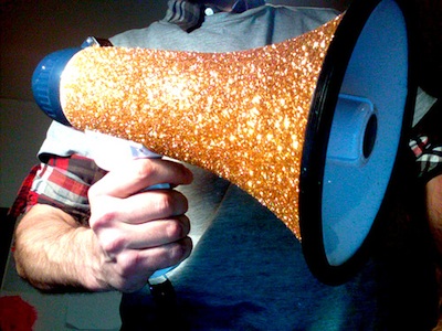 image of shiny megaphone
