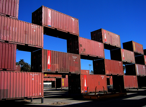image of shipping containers